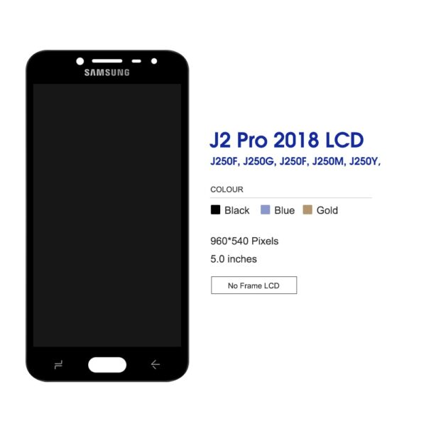 5.0" Super AMOLED For Samsung Galaxy J2 Pro 2018 J250 LCD Display Touch Screen Digitizer Replacement For J2Pro J250F J250G J250M - Image 2