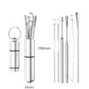 6/7PCS Set of Stainless Steel Earwax Collector Ear Wax Removal Cleaner Spiral Turn Curette Ear Pick Portable Ear Cleaning Tool - Image 2