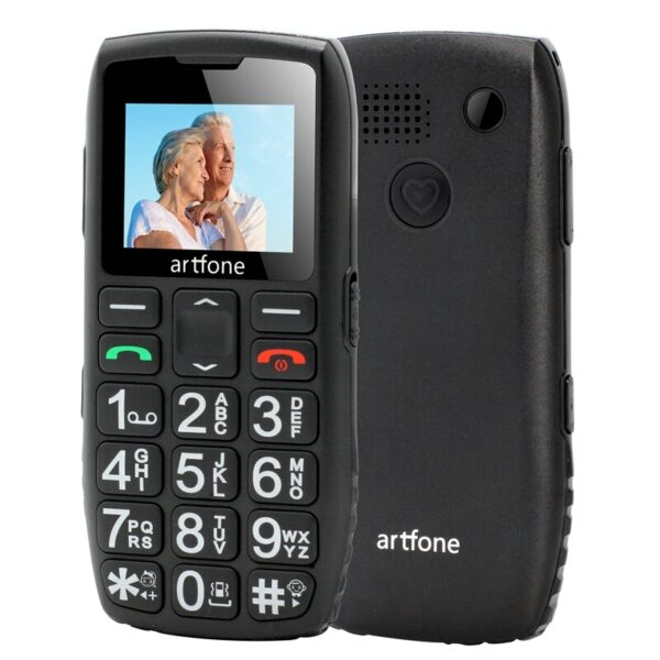 Artfone Big Button Mobile Phone for Elderly,Upgraded GSM Mobile Phone With SOS Button | 1400mAh Battery Torch Side Buttons(2G) - Image 3