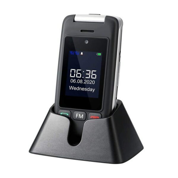 Artfone C10 Flip Big Button Mobile Phone,Senior Phone with Charging Cradle and Large Screen for Elderly(2G) - Image 2