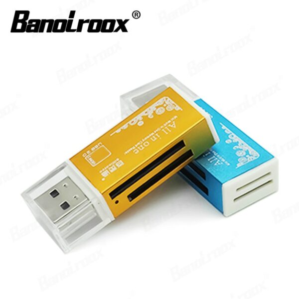 Banolroox 4 in 1 Card Reader Flash USB Interface Micro Sd Adapter Laptop accessories SD/MS/M2/Micro SD Adapter Card Reader - Image 3