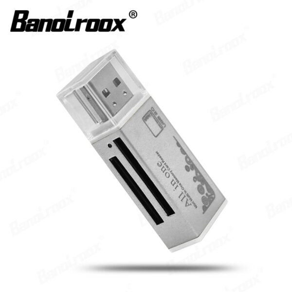 Banolroox 4 in 1 Card Reader Flash USB Interface Micro Sd Adapter Laptop accessories SD/MS/M2/Micro SD Adapter Card Reader - Image 4