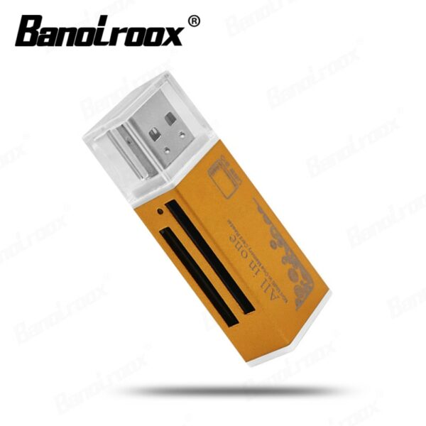 Banolroox 4 in 1 Card Reader Flash USB Interface Micro Sd Adapter Laptop accessories SD/MS/M2/Micro SD Adapter Card Reader - Image 5