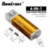 Banolroox All in one Card Reader Micro SD Adapter Card Reader USB C for M2 MMC MS PRO DUO Memory Card Reader Multi-Function