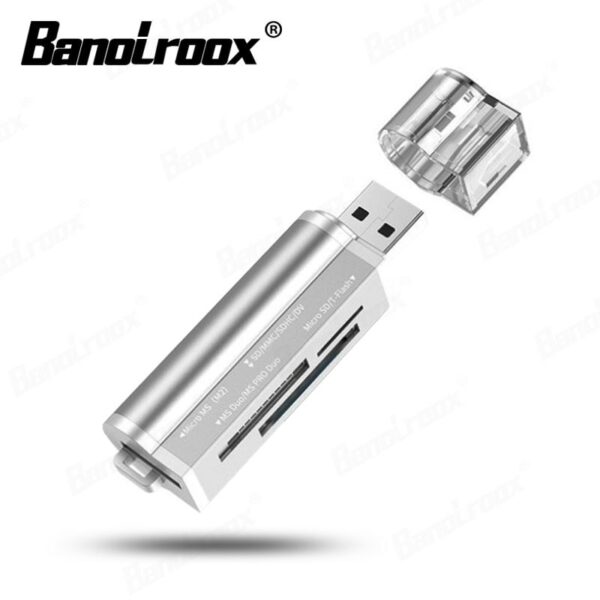 Banolroox All in one Card Reader Micro SD Adapter Card Reader USB C for M2 MMC MS PRO DUO Memory Card Reader Multi-Function - Image 4