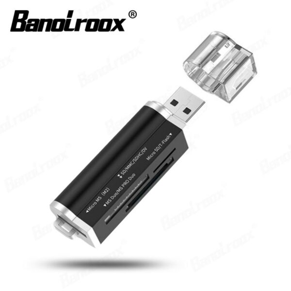 Banolroox All in one Card Reader Micro SD Adapter Card Reader USB C for M2 MMC MS PRO DUO Memory Card Reader Multi-Function - Image 5