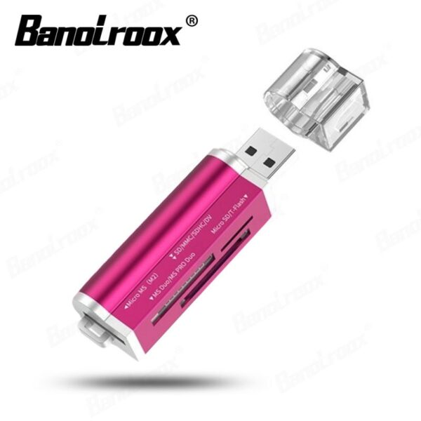 Banolroox All in one Card Reader Micro SD Adapter Card Reader USB C for M2 MMC MS PRO DUO Memory Card Reader Multi-Function - Image 6