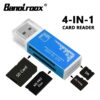 Banolroox Memory Card Reader All in one Micro SD USB Laptop Accessories for Pro Duo Micro SD/T-Flash/M2/MS Flash Memory Adapter