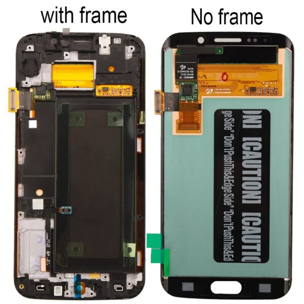 Blue/Gold/White Super AMOLED Display for SAMSUNG Galaxy S6 edge LCD with Frame G925 G925I G925F Touch Screen Repair Parts - Image 2