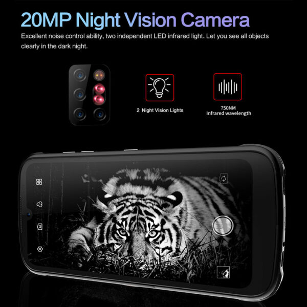 CONQUEST S20 5G Night Vision Smartphone IP68 Waterproof 48MP Four Camera 8GB RAM 256GB ROM 6.3 Inch Global Version Mobile Phones - Image 3