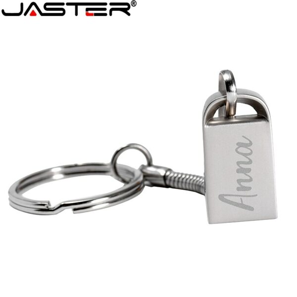 Custom LOGO Mini Metal USB 2.0 Flash Drive 4G 8G 16G 32GB 64GB 128G Key Chain Pen Drives Gifts Memory Stick Real Capacity U Disk - Image 4