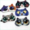Cute Cat Dog Sleep Mask Eyeshade Cover Eye Mask Natural Sleeping Soft Blindfold Eyepatch Sleep Eyeshade Eye Cover Hot - Image 3