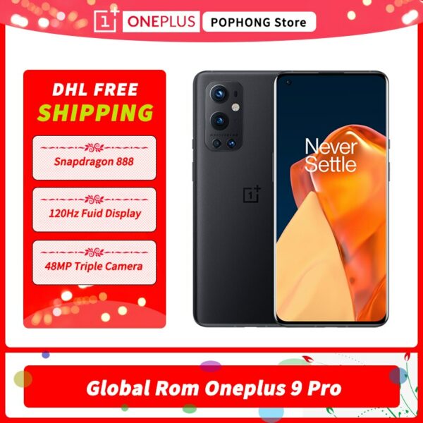 DHL Free Original Global Firmware Oneplus 9 Pro 5G SmartPhone Oxygen OS 6.7 inch AMOLED Snapdragon 888 Octa Core 65W Fast Charge - Image 2