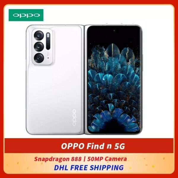 DHL Free Original OPPO Find N 5G SmartPhone 7.1'' Folded Screen AMOLED Snapdragon 888 Octa Core 50MP Triple Cameras Google Play