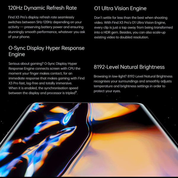 DHL Free Shipping New Original OPPO Find X3 Pro 5G Cell Phone 6.7inch AMOLED Snapdragon 888 65W Super VOOC NFC 50.0MP Camera - Image 2