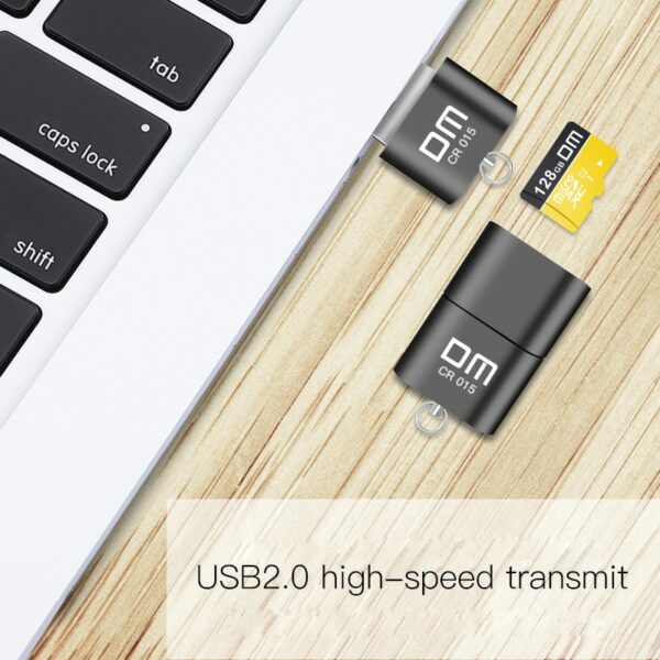 DM CR015 Micro SD Card Reader with innovative TF card slot change the card reader into a usb flash drive for computer or for car - Image 4