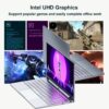 Dere Laptop V14S 14.1 inch Intel Celeron N5095 12GB RAM 512GB SSD Backlit Keyboard Pc Portable Gaming Laptop Window 10 Notebook - Image 4