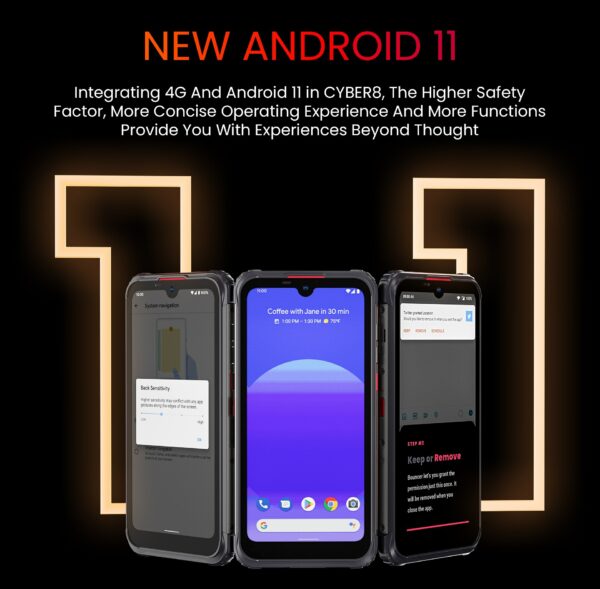 Global Version HOTWAV CYBER 8 5G NFC 8280mAh Android 11 Mobile Phone 4GB 64GB 6.3 Inch Rugged 16MP Camera Waterproof Smartphone - Image 4