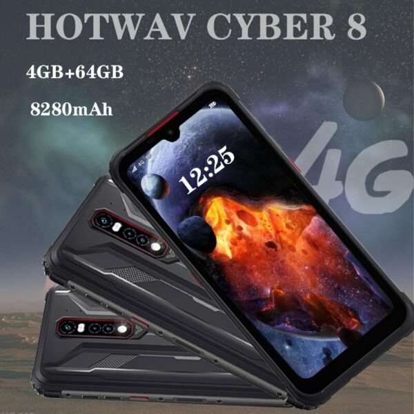 Global Version HOTWAV CYBER 8 5G NFC 8280mAh Android 11 Mobile Phone 4GB 64GB 6.3 Inch Rugged 16MP Camera Waterproof Smartphone