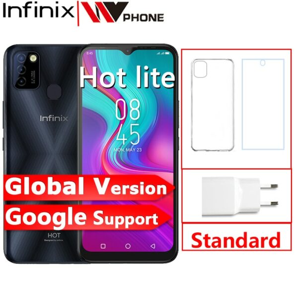 Global Version Infinix Hot 10 Lite 2GB 32GB Mobile Phone 6.6''HD 1600*720P 5000mAh Battery 13MP Camera Helio A20