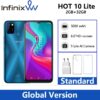 Global Version Infinix Hot 10 Lite 2GB 32GB Smart Phone 6.6''HD 1600*720P 5000mAh Battery Helio A20 13MP Camera