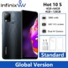 Global Version Infinix hot 10s NFC Support 4GB 128GB 6.82'' Display Smartphone Helio G85 48MP AI Rear Camera 5000mAh Battery