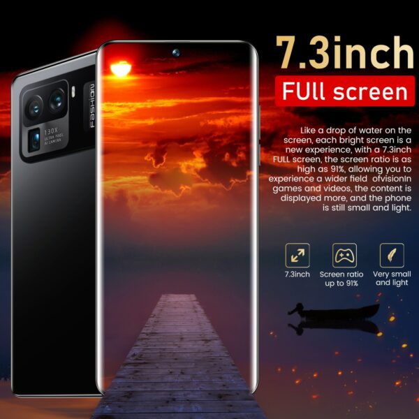 Global Version M11 Ultra 5G Snapdragon 888 7.3 Inch 16GB 1T Cellphone 6800mAh Mobile Phone Android 11 Unlock 4G LTE Smartphone - Image 3