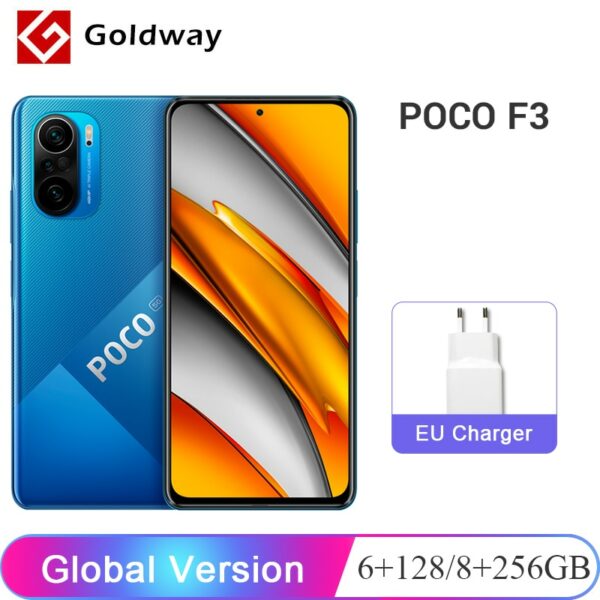 Global Version POCO F3 5G 6GB RAM 128GB ROM / 8GB RAM 256GB ROM Mobile Phone Snapdragon 870 6.67" 120Hz E4 AMOLED DotDisplay NFC