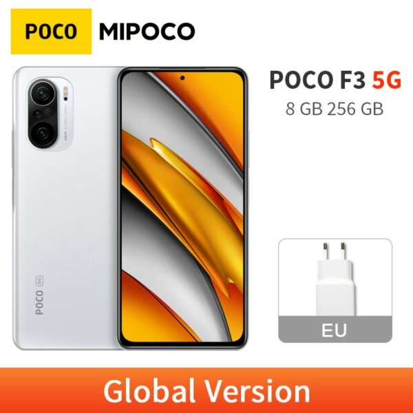 Global Version POCO F3 8GB 256GB Cellphone 5G 120Hz AMOLED DotDisplay Snapdragon 870 33W Fast Charge 4520mAh LiquidCool 1.0 Plus