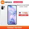 Global Version Xiaomi 11 Lite 5G NE 128GB/256GB Smartphone 90Hz AMOLED DotDisplay Snapdragon 778G Octa Core 33W Fast Charge