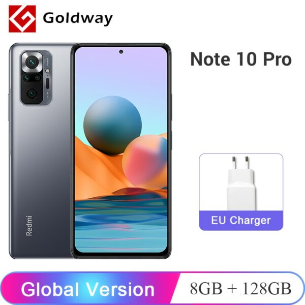 Global Version Xiaomi Redmi Note 10 Pro 8GB 128GB Smartphone 108MP Quad Camera Snapdragon 732G 6.67" 120Hz AMOLED Display NFC