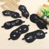 Hot 1 Pcs Sleeping Eye Mask Black Eye Shade Sleep Mask Black Mask Bandage on Eyes for Sleeping Emotion Sleep Mask - Image 2
