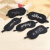 Hot 1 Pcs Sleeping Eye Mask Black Eye Shade Sleep Mask Black Mask Bandage on Eyes for Sleeping Emotion Sleep Mask