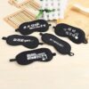 Hot 1 Pcs Sleeping Eye Mask Black Eye Shade Sleep Mask Black Mask Bandage on Eyes for Sleeping Emotion Sleep Mask - Image 3
