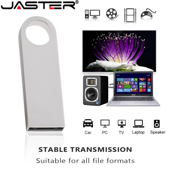 JASTER Mini Metal USB Stick Silver TYPE-C USB flash drives Black Pen Drive 128GB waterproof Memory device Pendrive for phone 64G - Image 5