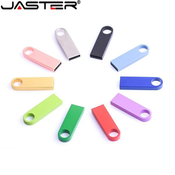 JASTER Mini Metal USB Stick Silver TYPE-C USB flash drives Black Pen Drive 128GB waterproof Memory device Pendrive for phone 64G