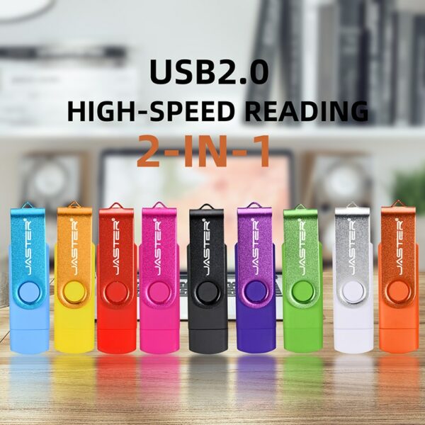 JASTER USB flash drive OTG high Speed drive 64 GB 32 GB 16 GB 8 GB 4GB external storage double Application Micro USB Stick - Image 6