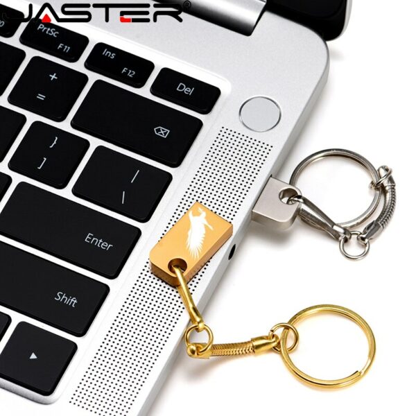 Jaster Universal USB 2.0 Mini Metal Left Circle M090 Micro Flash Drive Small Gift 04GB 08GB 16GB 32GB 64GB 1 PCS Free Custom LOG - Image 3