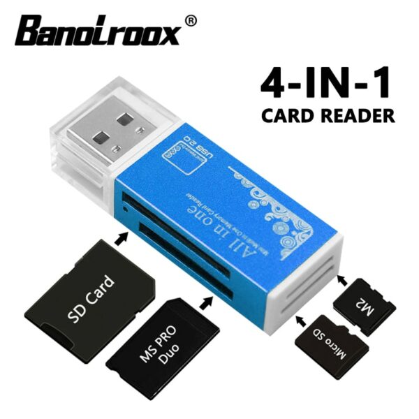 Multi-Function Card Reader All in one USB C Memory Card Reader for TF M2 MMC MS Micro SD Card Reader Adapter lector de tarjetas - Image 2