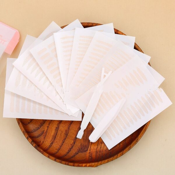 New 240pcs/5 Packs Gauze Mesh Lace Invisible Double-fold Eyelid Sticker Transparent Invisible Self-adhesive Eyelid Tape Sticker - Image 6