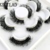 New 5Pairs 25mm 3D Mink Lashes Bulk Faux with Custom Box Wispy Natural Mink Lashes Pack Short Wholesales Natural False Eyelashes - Image 5
