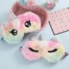 New Plush Unicorn Sleeping Mask Cute Kids Eye Cover Cartoon 3D Sleep Eye Mask Travel Eye Band Shade Rest Eyepatch Eye Blindfolds - Image 5
