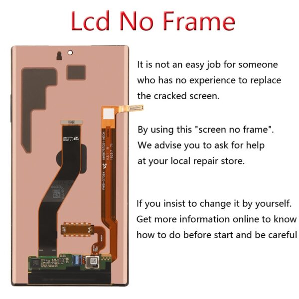 ORIGINAL AMOLED Lcd Screen For Samsung Galaxy Note 10 Lcd N970F note10 plus Lcd N975 N9750 LCD Note 10 Display Touch Screen - Image 2