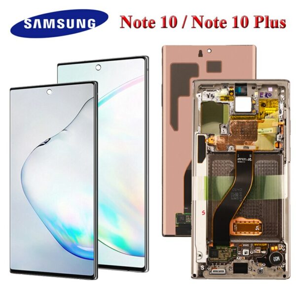 ORIGINAL AMOLED Lcd Screen For Samsung Galaxy Note 10 Lcd N970F note10 plus Lcd N975 N9750 LCD Note 10 Display Touch Screen