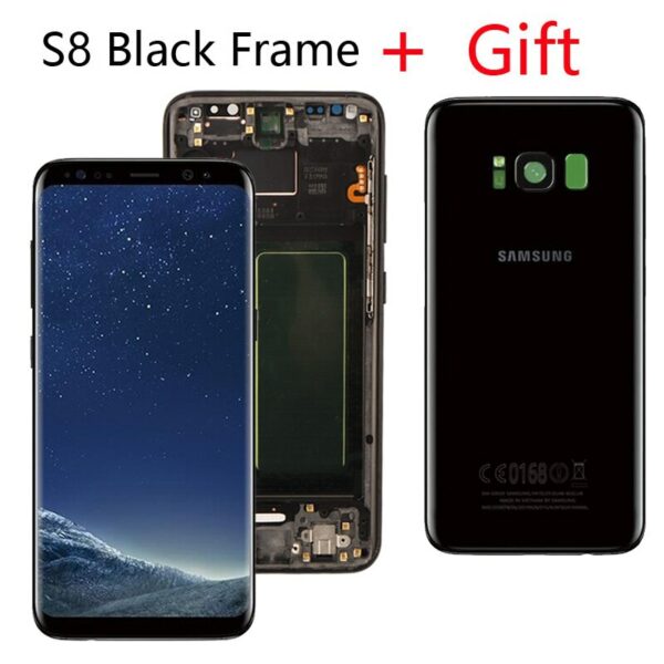 ORIGINAL SUPER AMOLED LCD For Samsung Galaxy S8 LCD Display G950 G950F Display S8Plus Lcd G955 G955F Screen With Battery Cover - Image 6