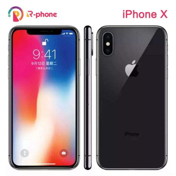 Original Apple iPhone X 4G LTE Mobile Phone 3GB RAM 64/256GB ROM Hexa Core Face ID 12MP Wireless Unlocked Cellphone