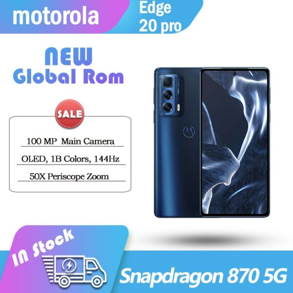 Original Motorola Moto Edge s Pro 5G smartphone Snapdragon 870 108 MP Main Camera 6.7'' OLED 144Hz NFC global Cellphone