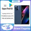 Original OPPO Find X3 5G Smart Phone Snapdragon 870 120Hz AMOLED Octa Core 8GB RAM 128GB ROM 65W Super Flash Charge NFC google
