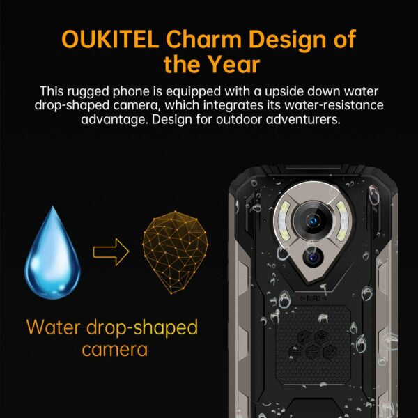 Oukitel WP16 Rugged Smartphone 6.4" 8GB + 128GB 10600mAh Octa Core Mobile Phone 20MP Camera Helio P60 Cell Phone NFC - Image 4