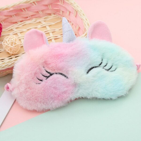 Plush Anime Unicorn Sleeping Eye Mask Cute Kids Sleep Mask 3D Eye Cover Eye Blindfolds Travel Eye Band Shade Rest Eyepatch - Image 3